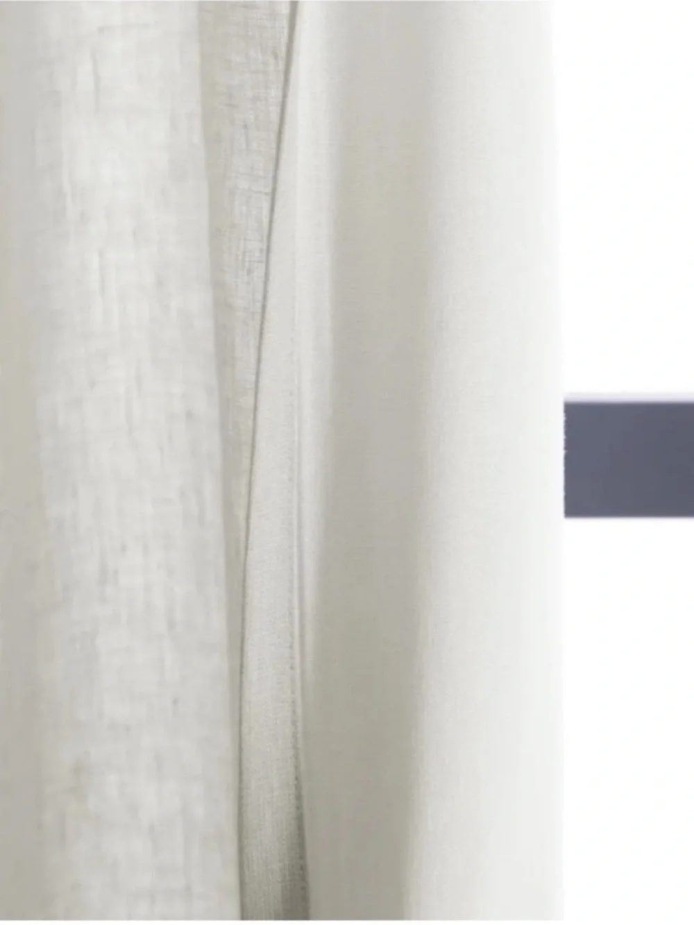 NWT QUINCE Set Of 2 48x96 European Linen Curtains Cream 0459